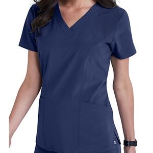 Barco one navy scrub top